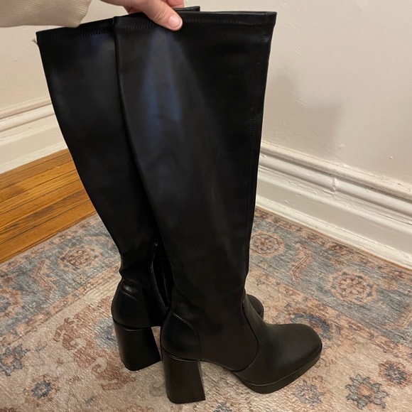 Pull&Bear Shoes - Pull and Bear Pleather knee high gogo boots